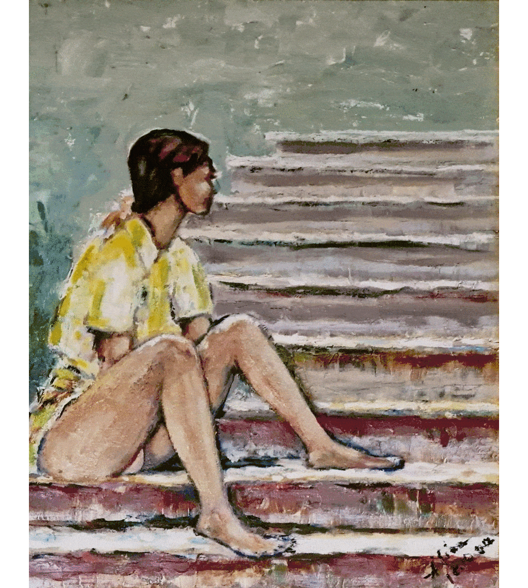 ArteDiAlina.com painting: Open eyes dreamer